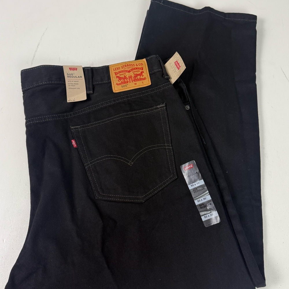Levi’s Cotton Denim Jeans 505 Regular Big & Tall Levi Strauss & Co Red Tab NWT